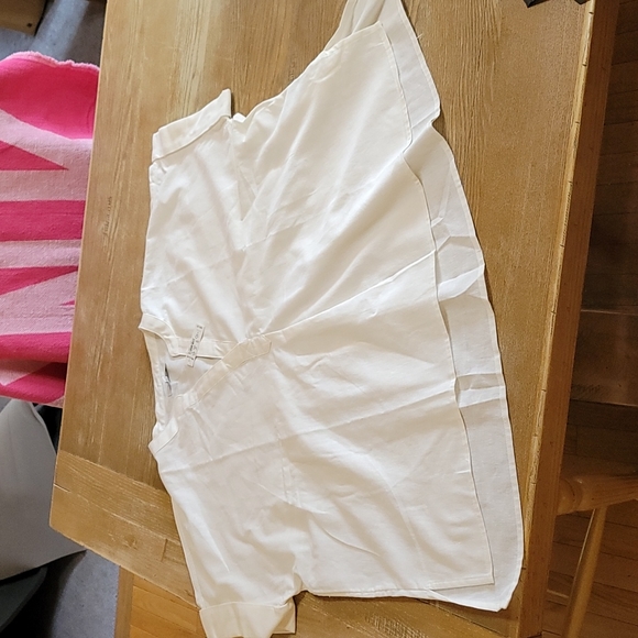 Madewell Ivory Colored Philly Popover Shirt in Kapok - Picture 6 of 9